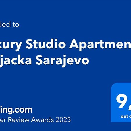 Luxury Studio Apartment Miljacka Сараево Экстерьер фото